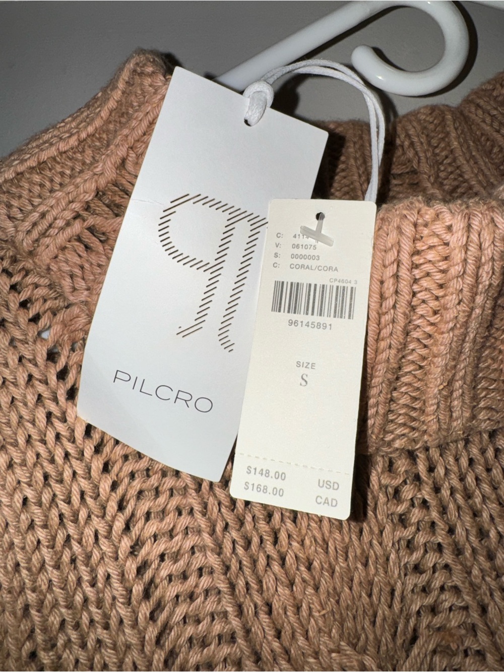 Anthropologie Chunky Cable Sweater - Camel - Picture 2 of 5